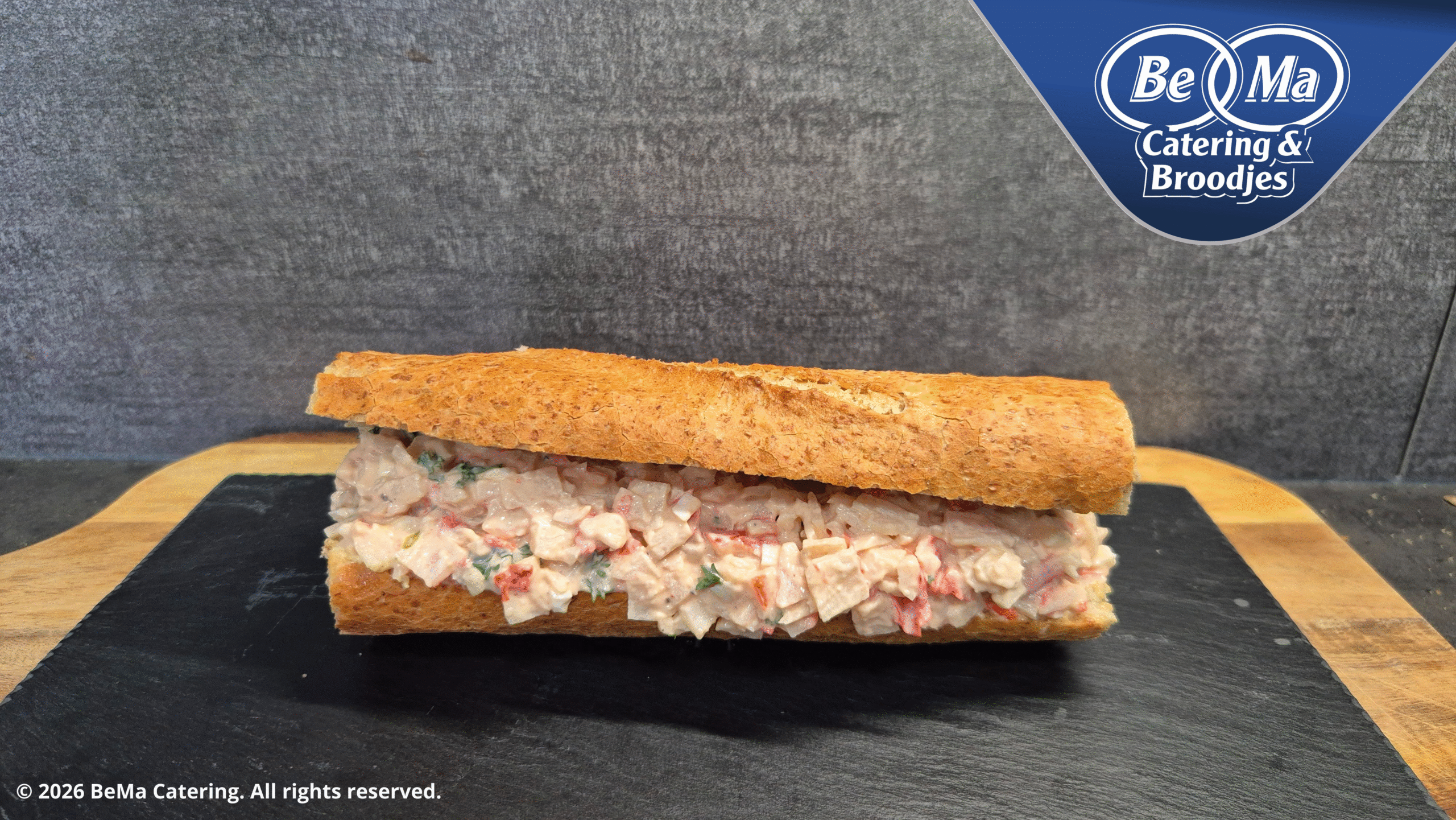 Stokbroodje Krabsalade